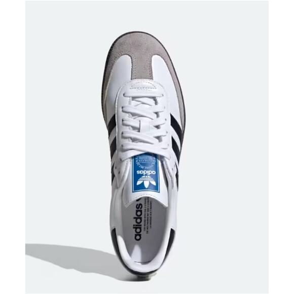 Adidas Men's Cloud White Core Black Gum Samba Original Shoes Size 10 - Picture 13 of 14